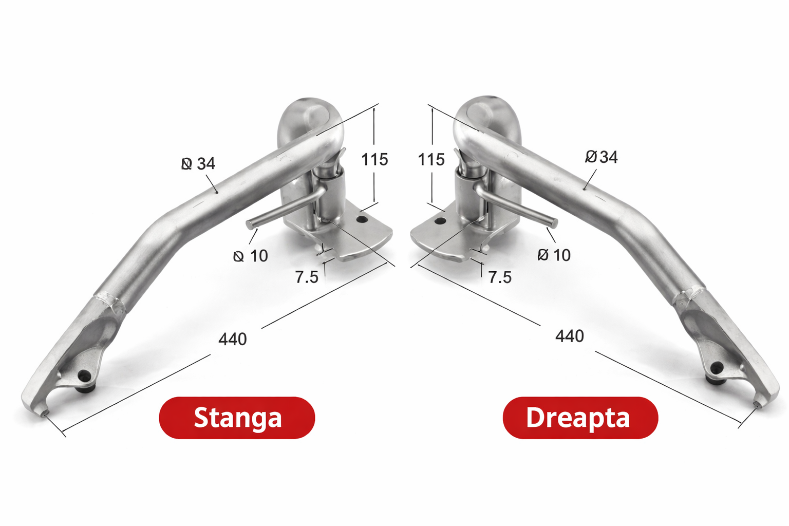STAFFA PER PIATTAFORMA LOHR