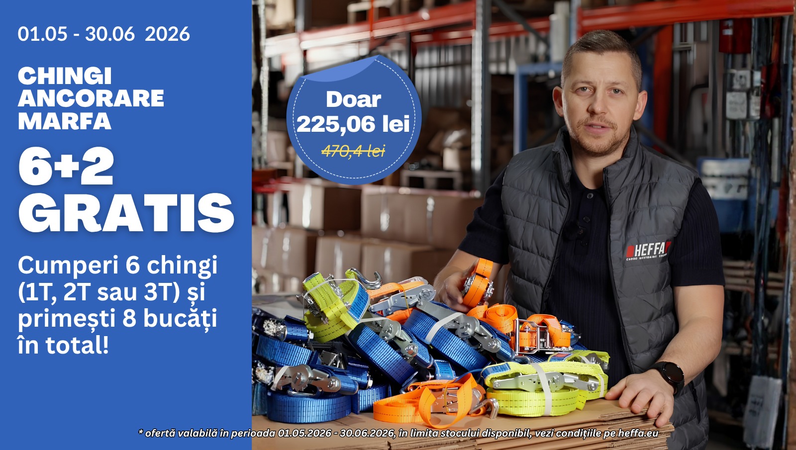 promotie mai chingi ancorare marfa Heffa Romania